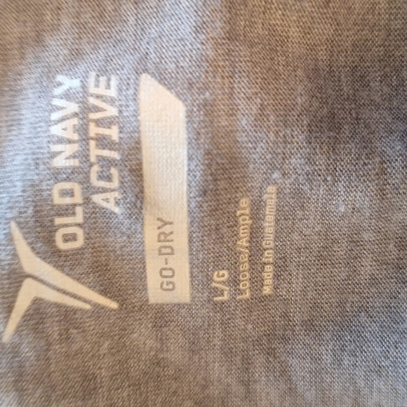 Old Navy Grey Pull-Over Hooded Long Sleeve Tee Size L Go Dry - Picture 7 of 8